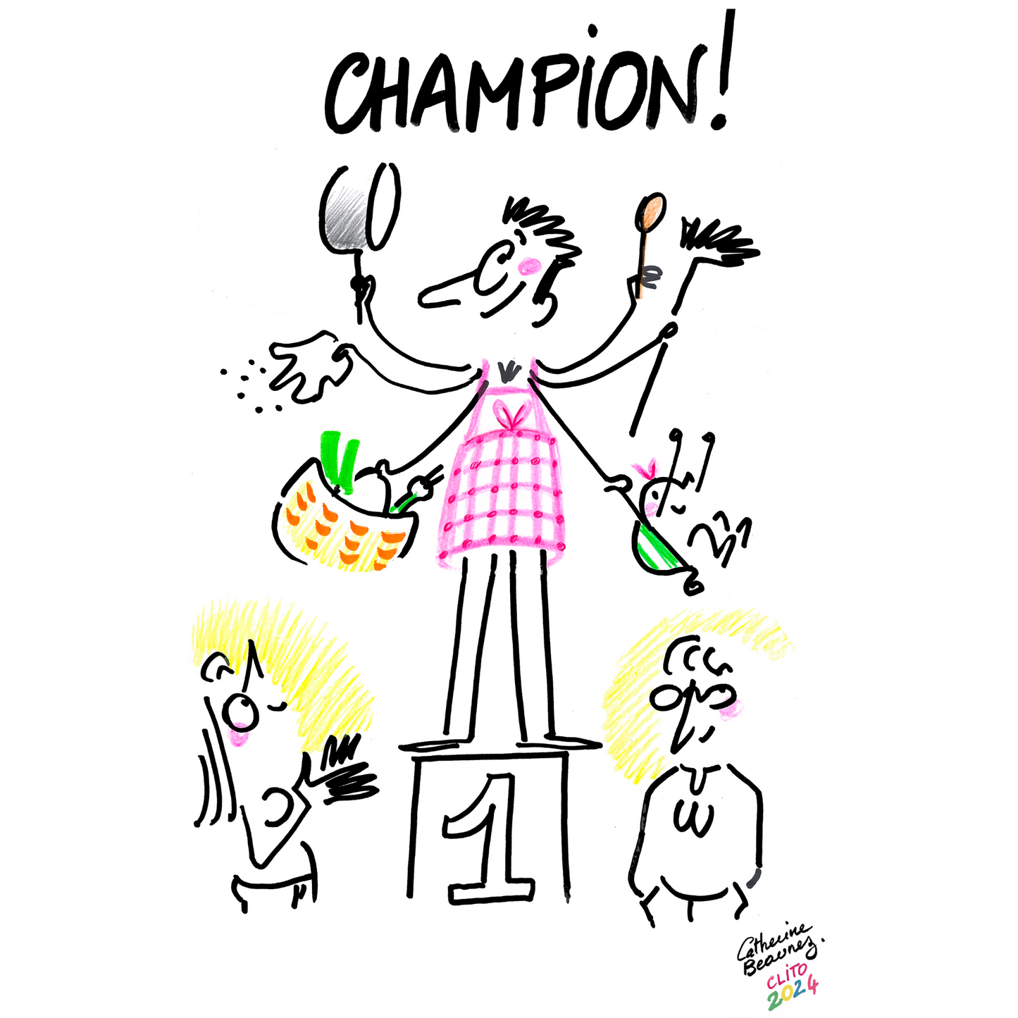 Tote bag "Champion !" - collection "Signé Clito 2024"