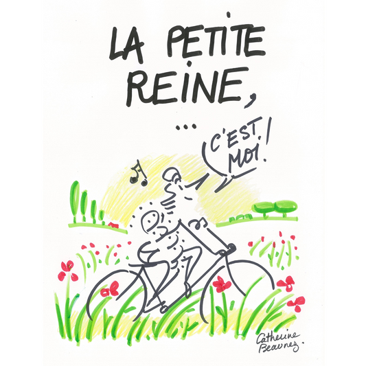 T-shirt manches courtes "La petite reine"- collection "GO 2024 !"