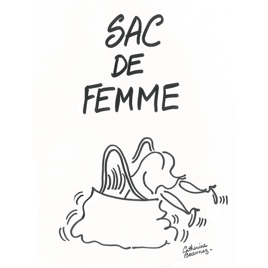 Tote bag "Sac de femme" - collection "Au quotidien"
