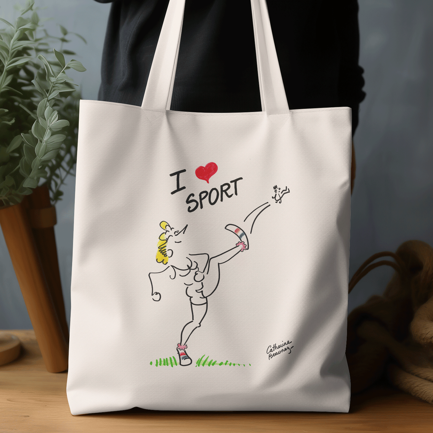Tote bag "I love sport" - collection "GO 2024 !"