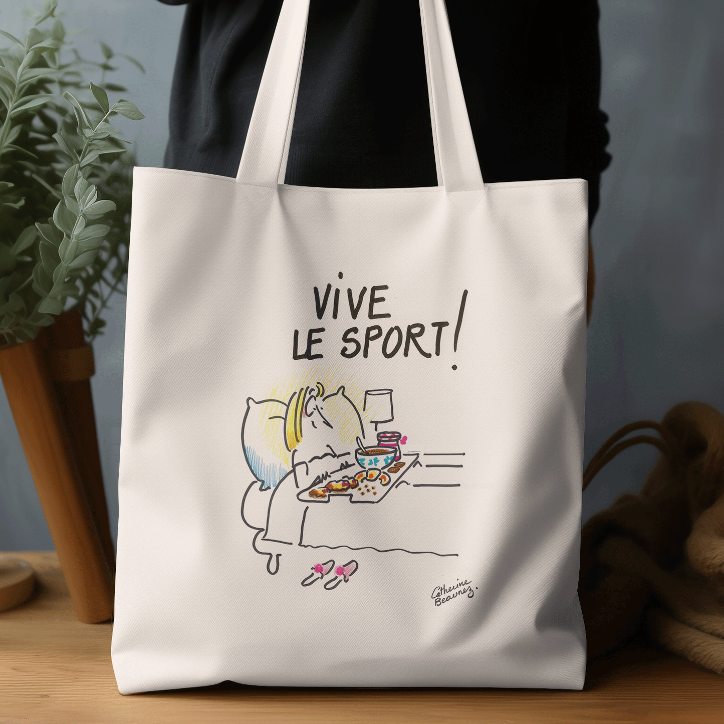 Tote bag "Vive le sport !" Femme - collection "GO 2024 !"