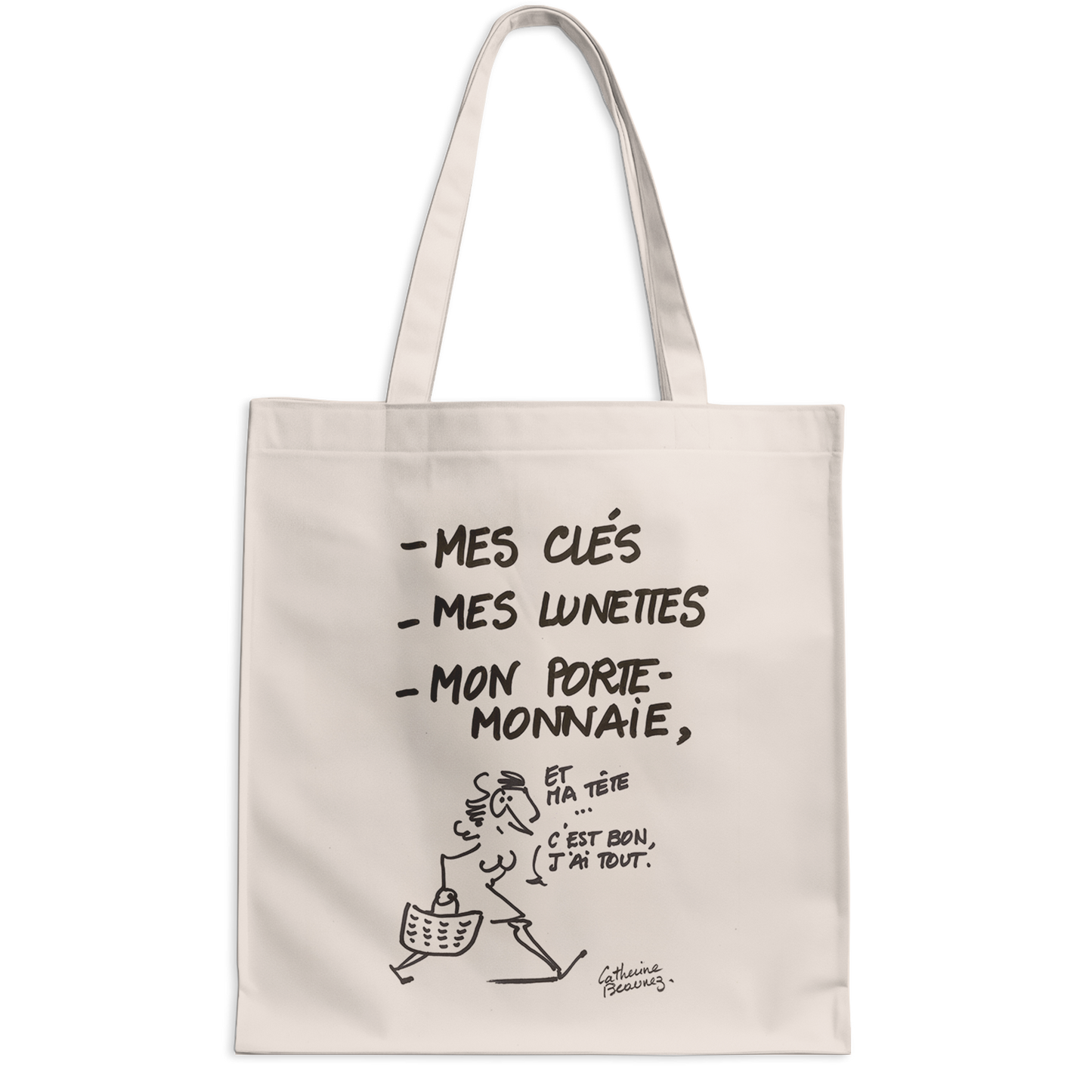 Tote bag "Les courses" - collection "Au quotidien"