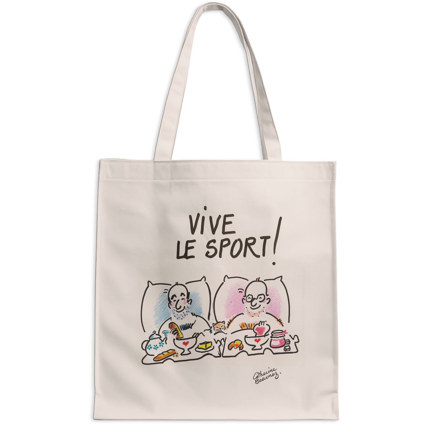 Tote bag "Vive le sport !" À deux - collection "GO 2024 !"