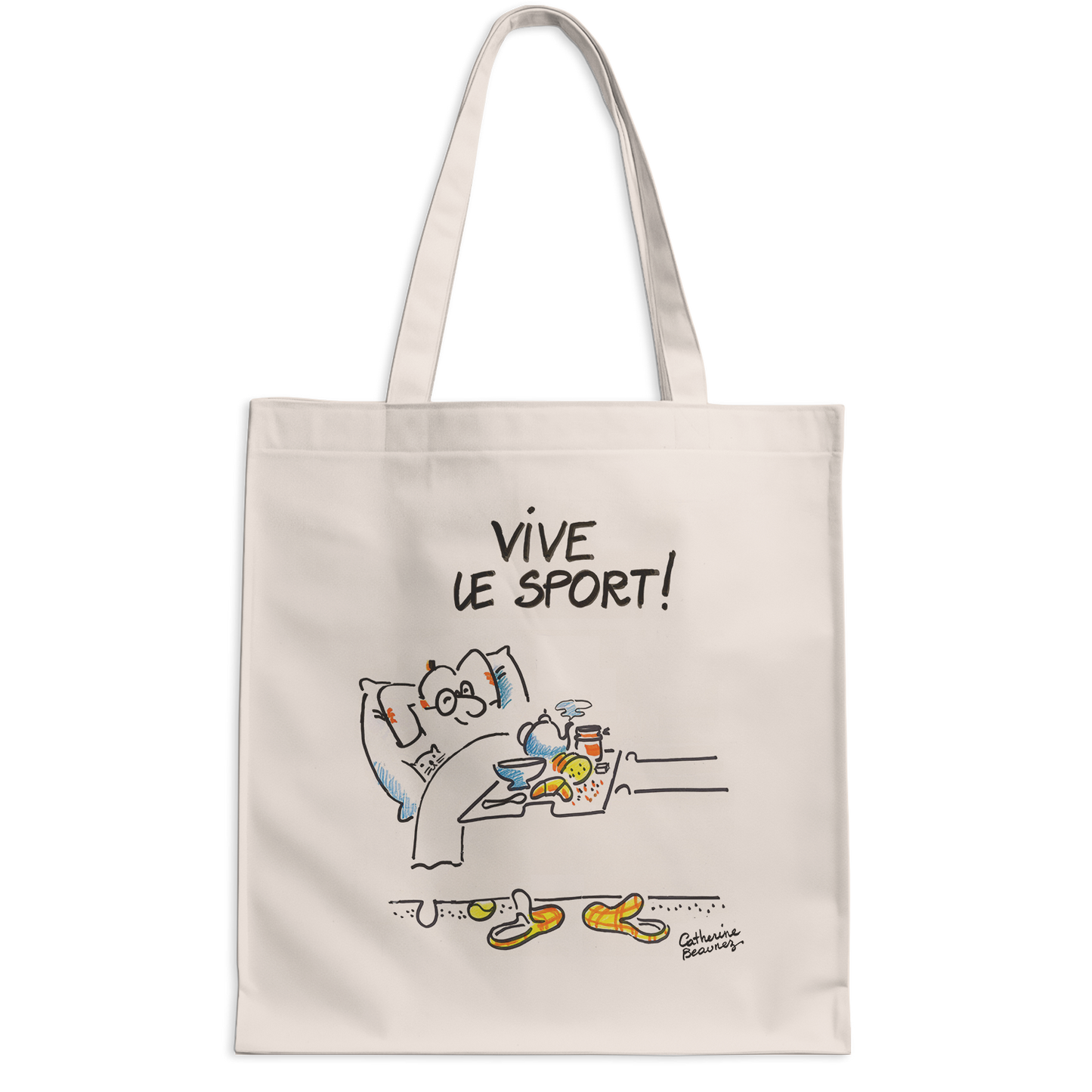 Tote bag "Vive le sport !" Homme - collection "GO 2024 !"