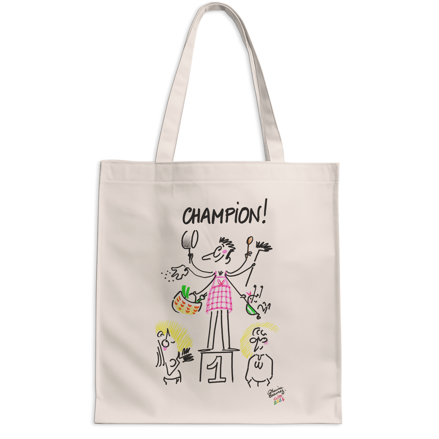 Tote bag "Champion !" - collection "Signé Clito 2024"