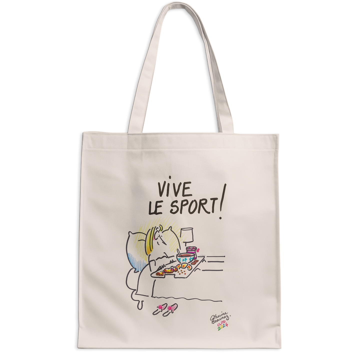 Tote bag "Vive le sport !" Femme - collection "Signé Clito 2024"