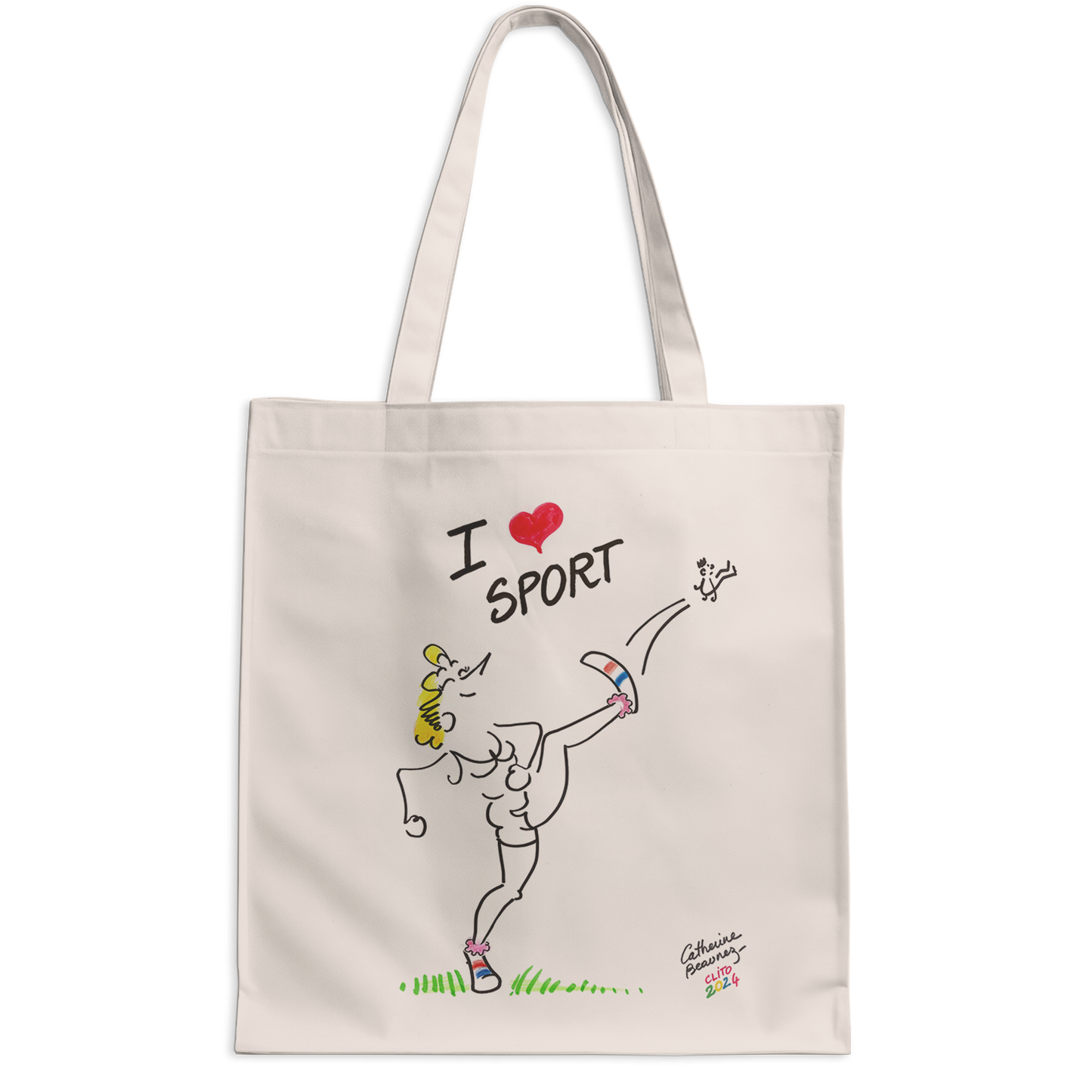 Tote bag "I love sport" - collection "Signé Clito 2024"