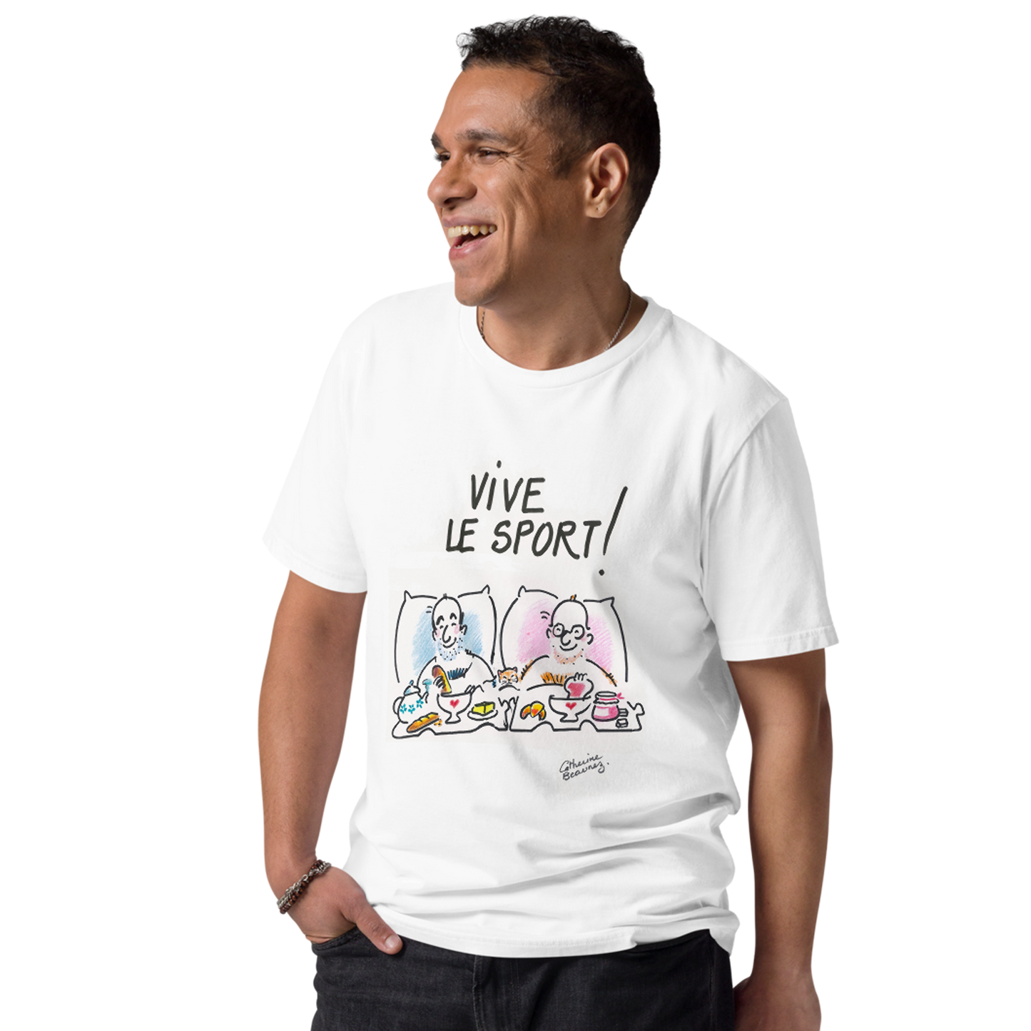 T-shirt manches courtes "Vive le sport !" À deux - collection "GO 2024 !"