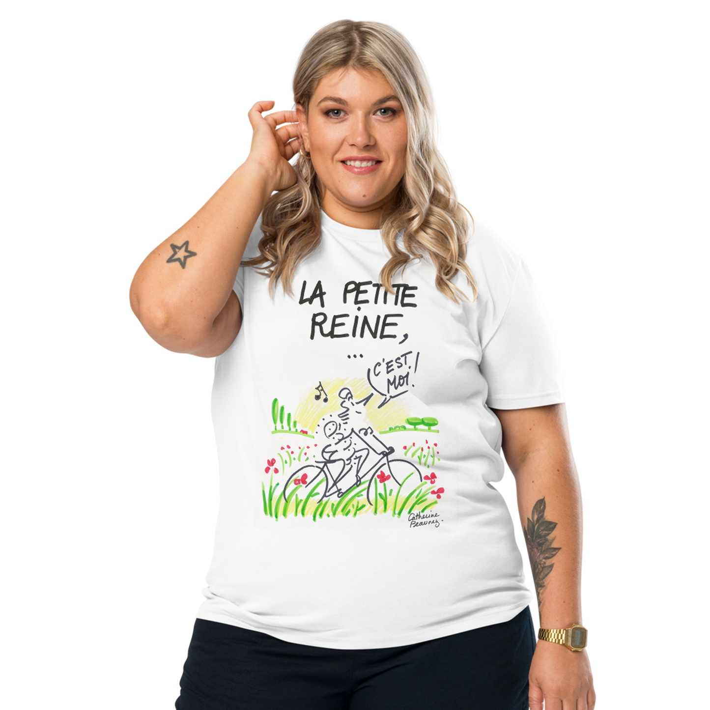 T-shirt manches courtes "La petite reine"- collection "GO 2024 !"