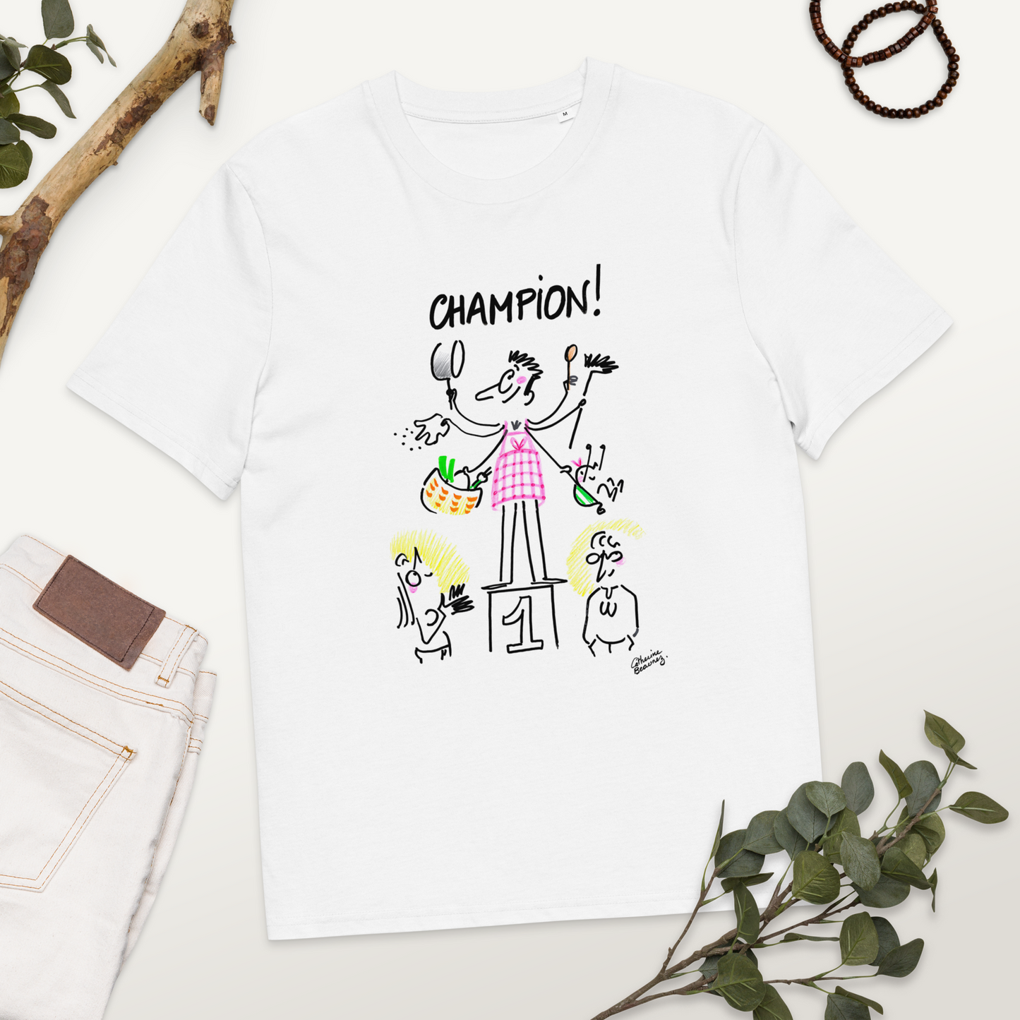 T-shirt manches courtes "Champion !" - collection "GO 2024 !"