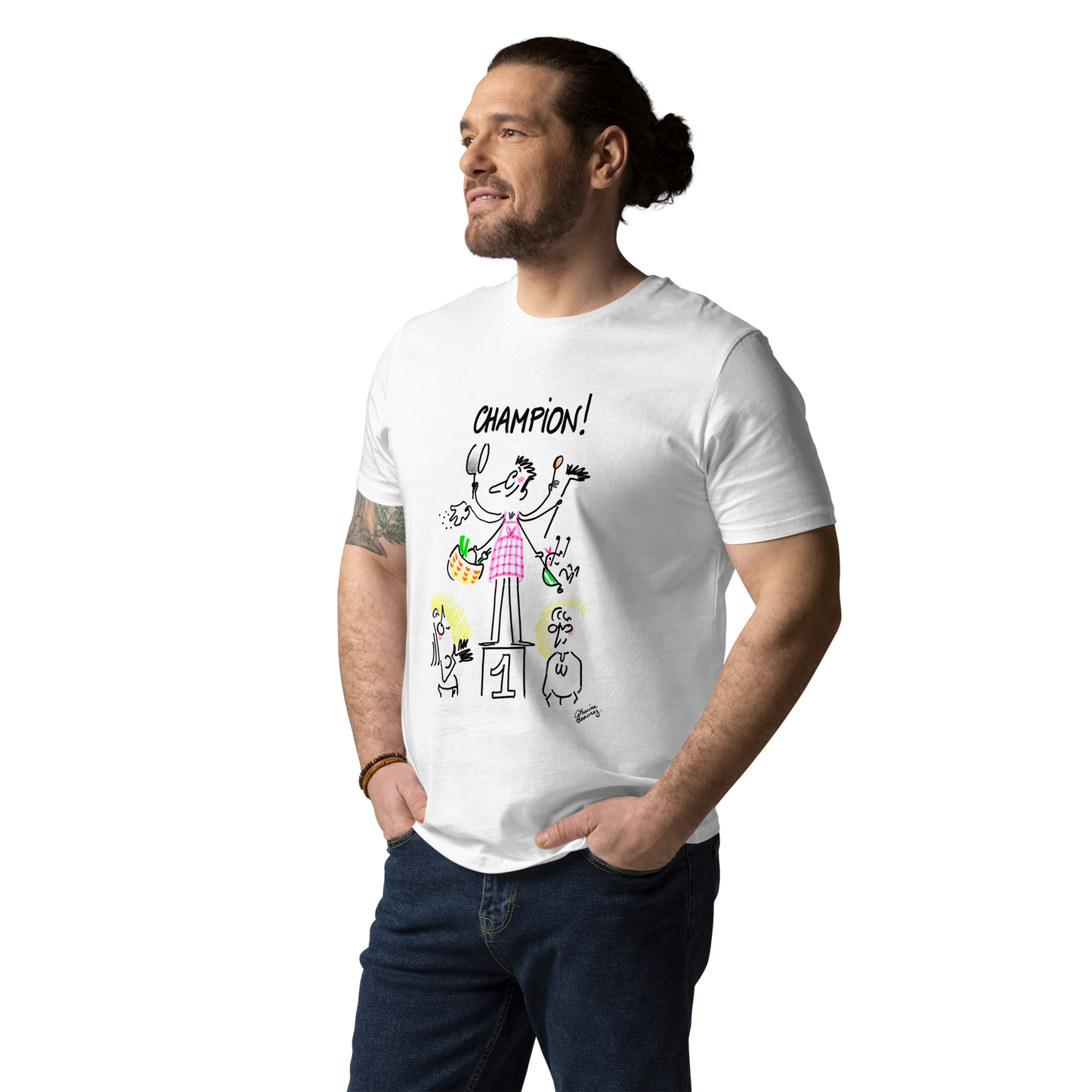 T-shirt manches courtes "Champion !" - collection "GO 2024 !"