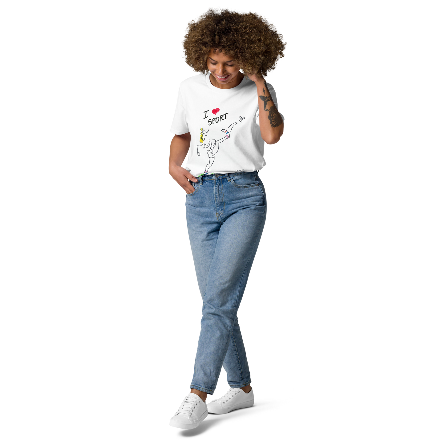 T-shirt manches courtes "I love sport" - collection "GO 2024 !"