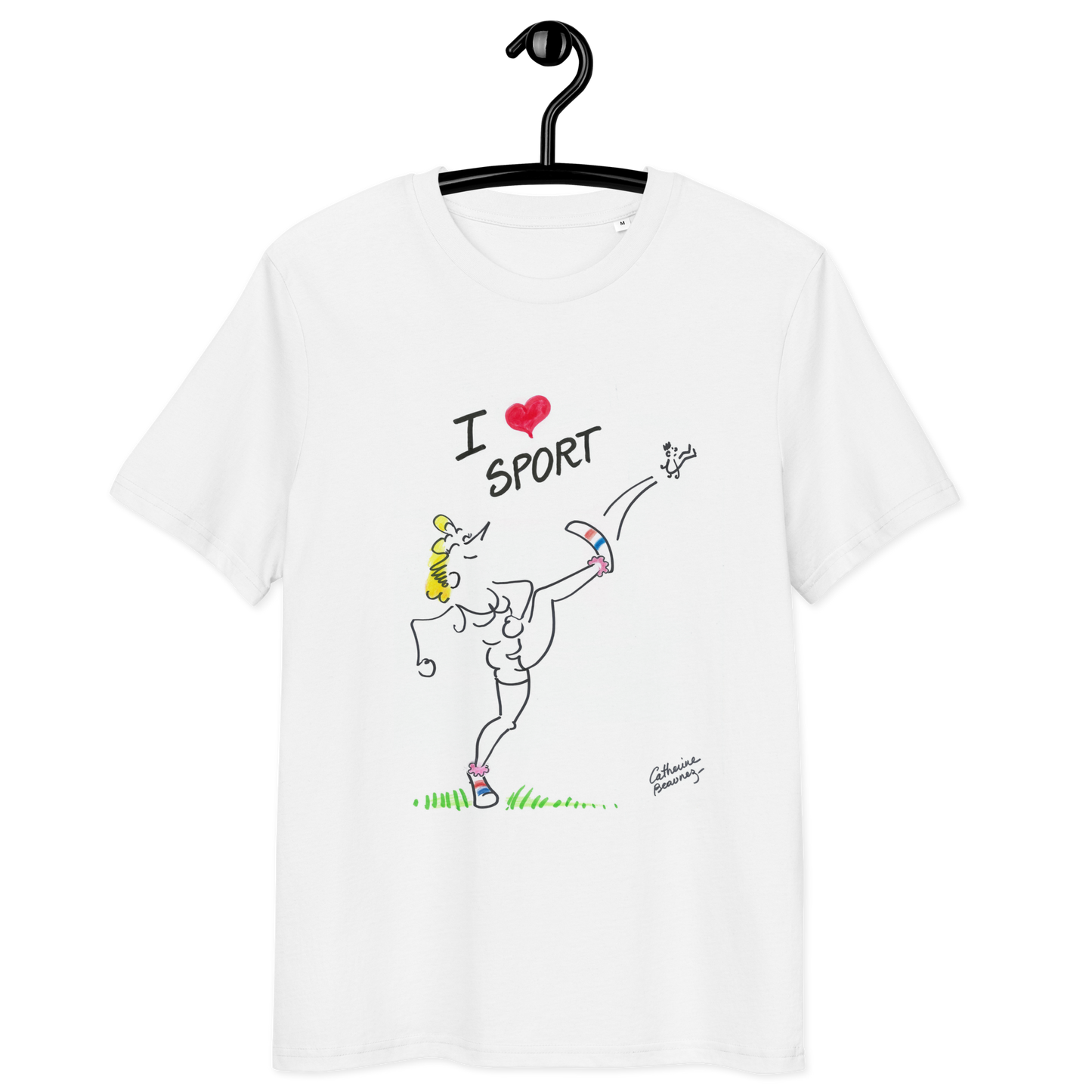 T-shirt manches courtes "I love sport" - collection "GO 2024 !"