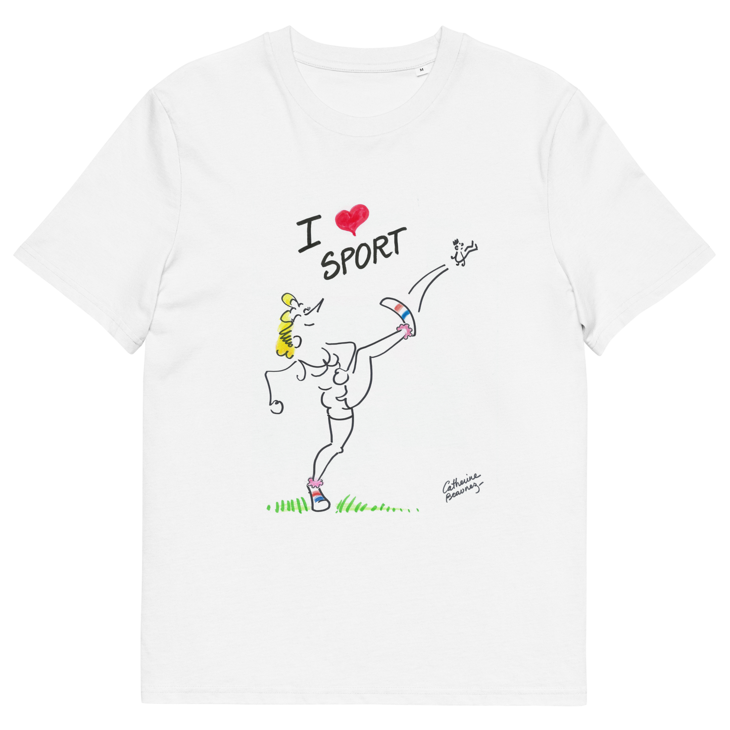 T-shirt manches courtes "I love sport" - collection "GO 2024 !"
