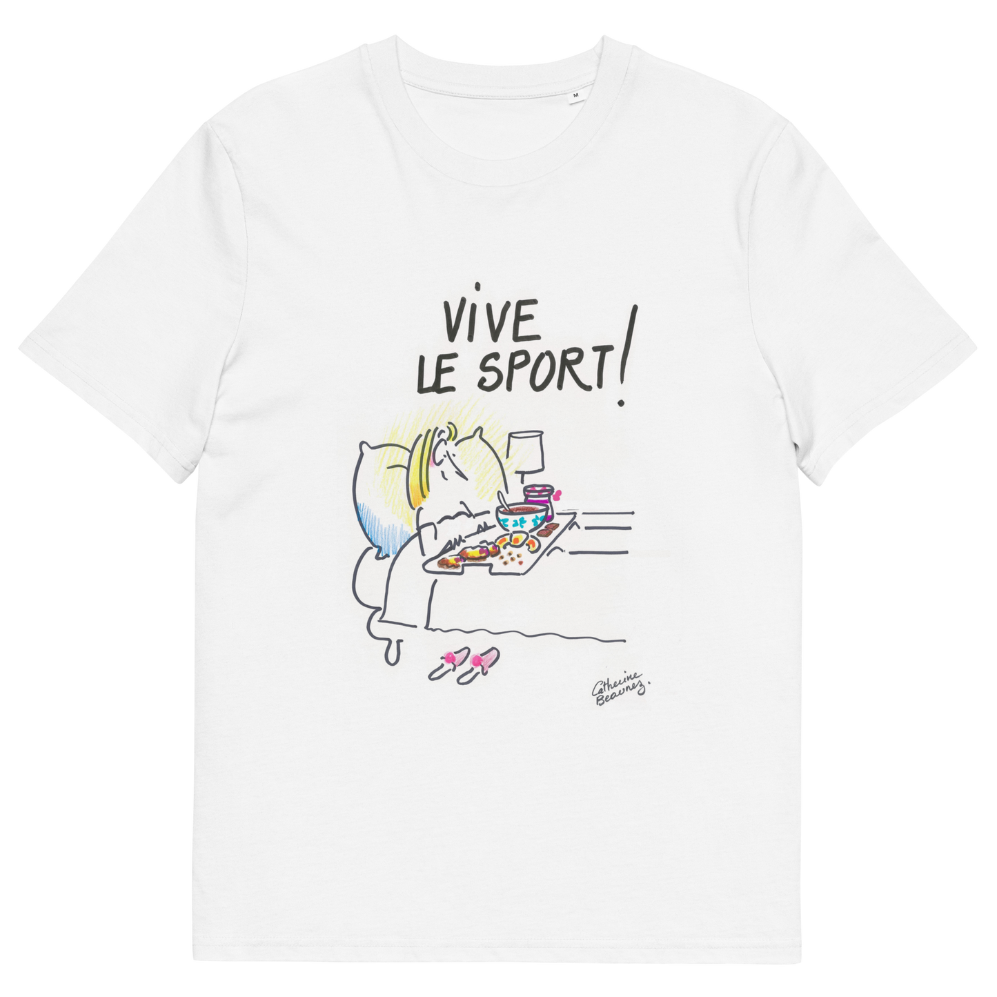 T-shirt manches courtes "Vive le sport ! " Femme - collection "GO 2024 !"