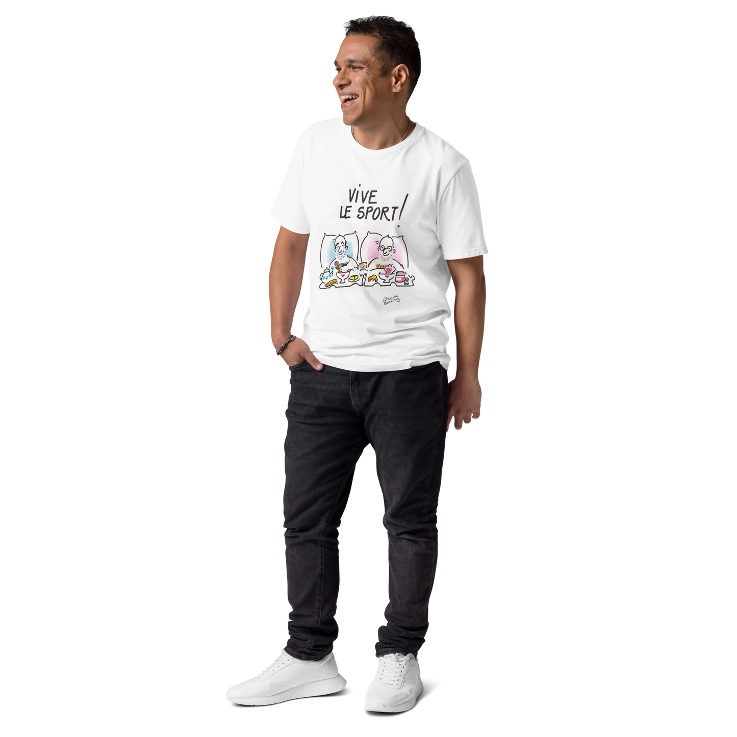 T-shirt manches courtes "Vive le sport !" À deux - collection "GO 2024 !"