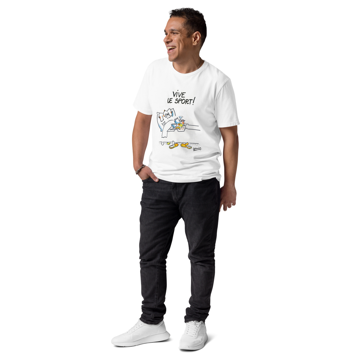 T-shirt manches courtes "Vive le sport ! " Homme - collection "GO 2024 !"