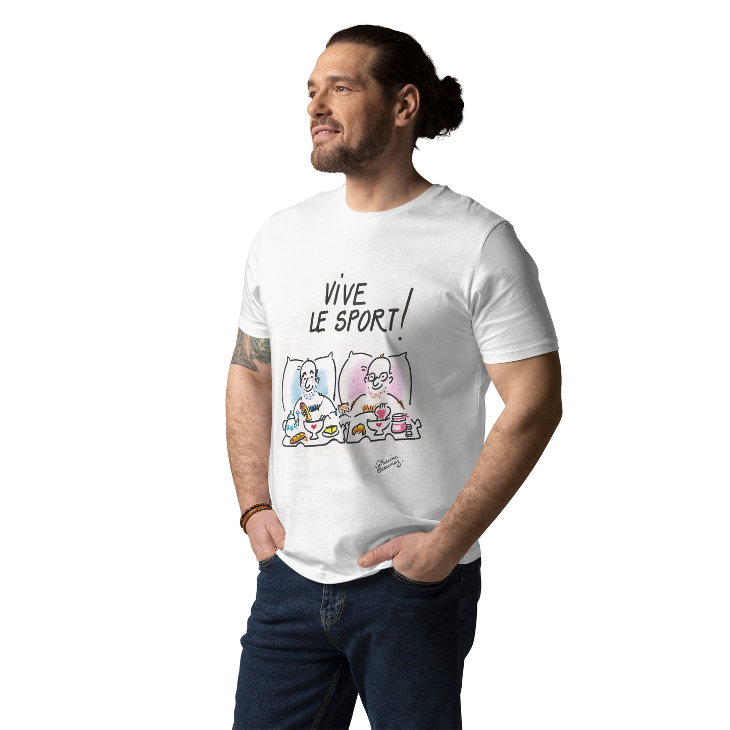T-shirt manches courtes "Vive le sport !" À deux - collection "GO 2024 !"
