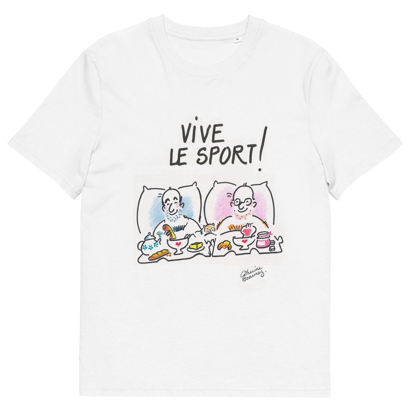 T-shirt manches courtes "Vive le sport !" À deux - collection "GO 2024 !"