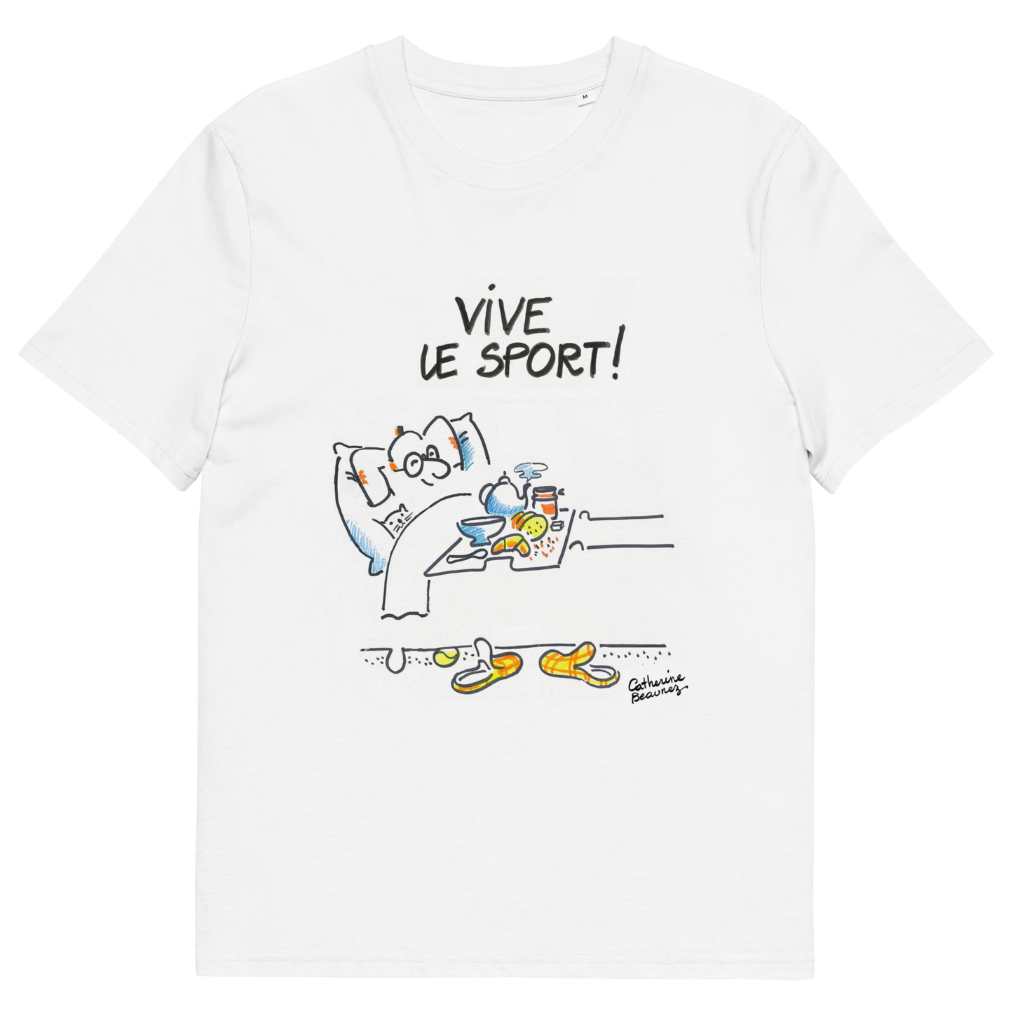 T-shirt manches courtes "Vive le sport ! " Homme - collection "GO 2024 !"