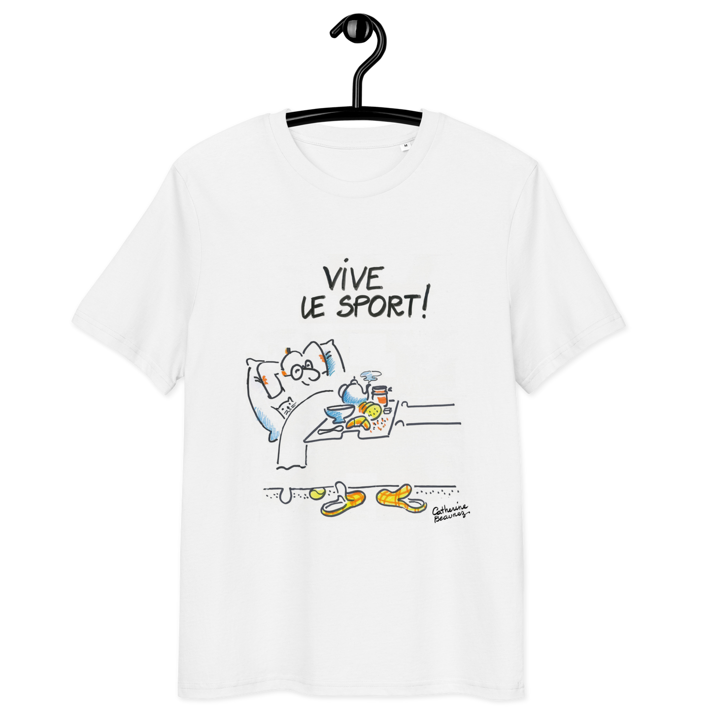 T-shirt manches courtes "Vive le sport ! " Homme - collection "GO 2024 !"