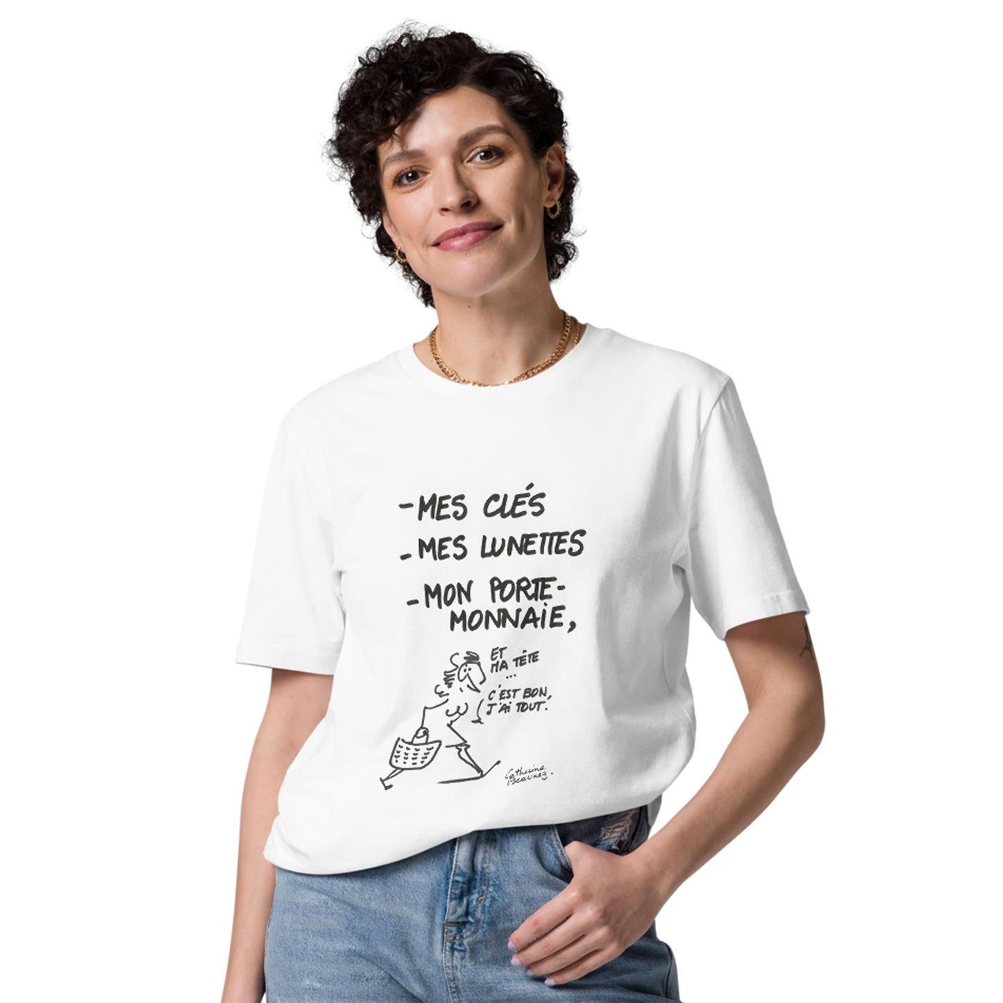 T-shirt manches courtes "Les courses" - collection "Au quotidien"