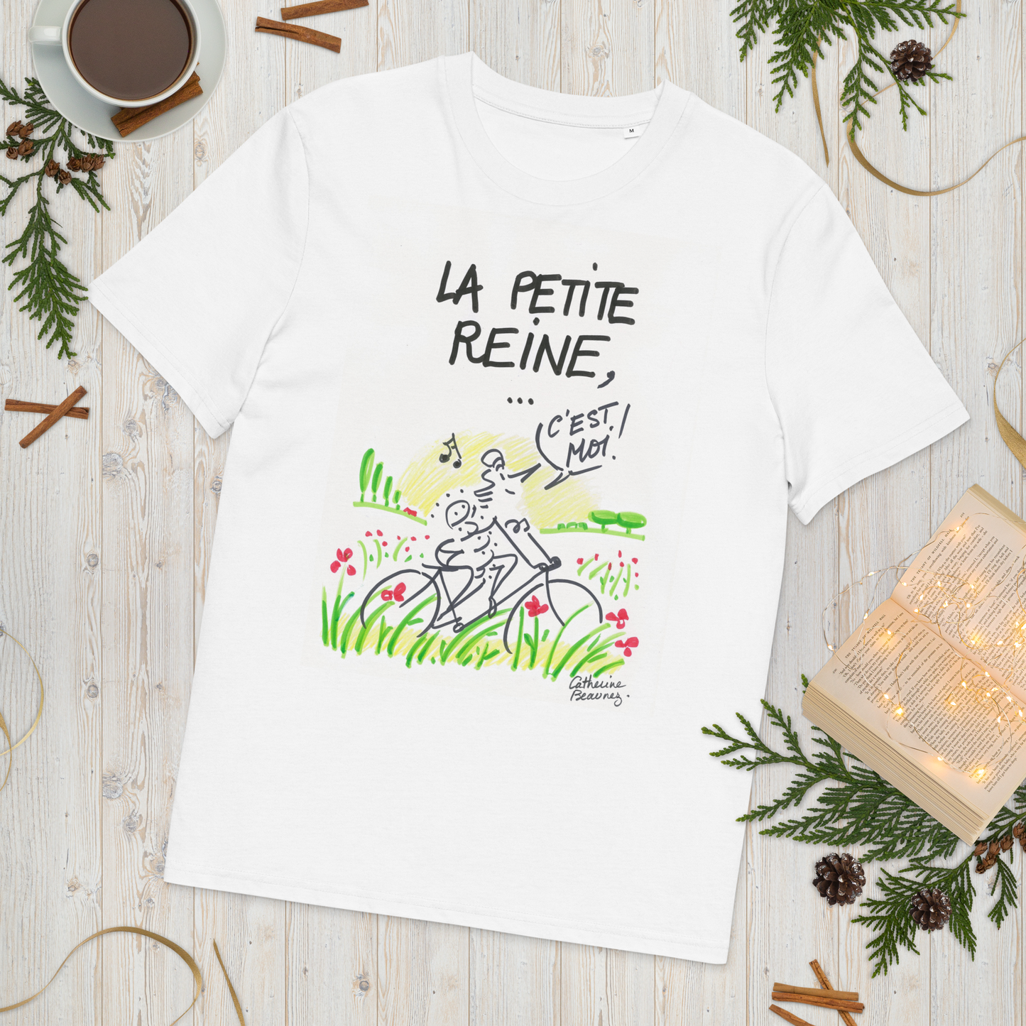 T-shirt manches courtes "La petite reine"- collection "GO 2024 !"
