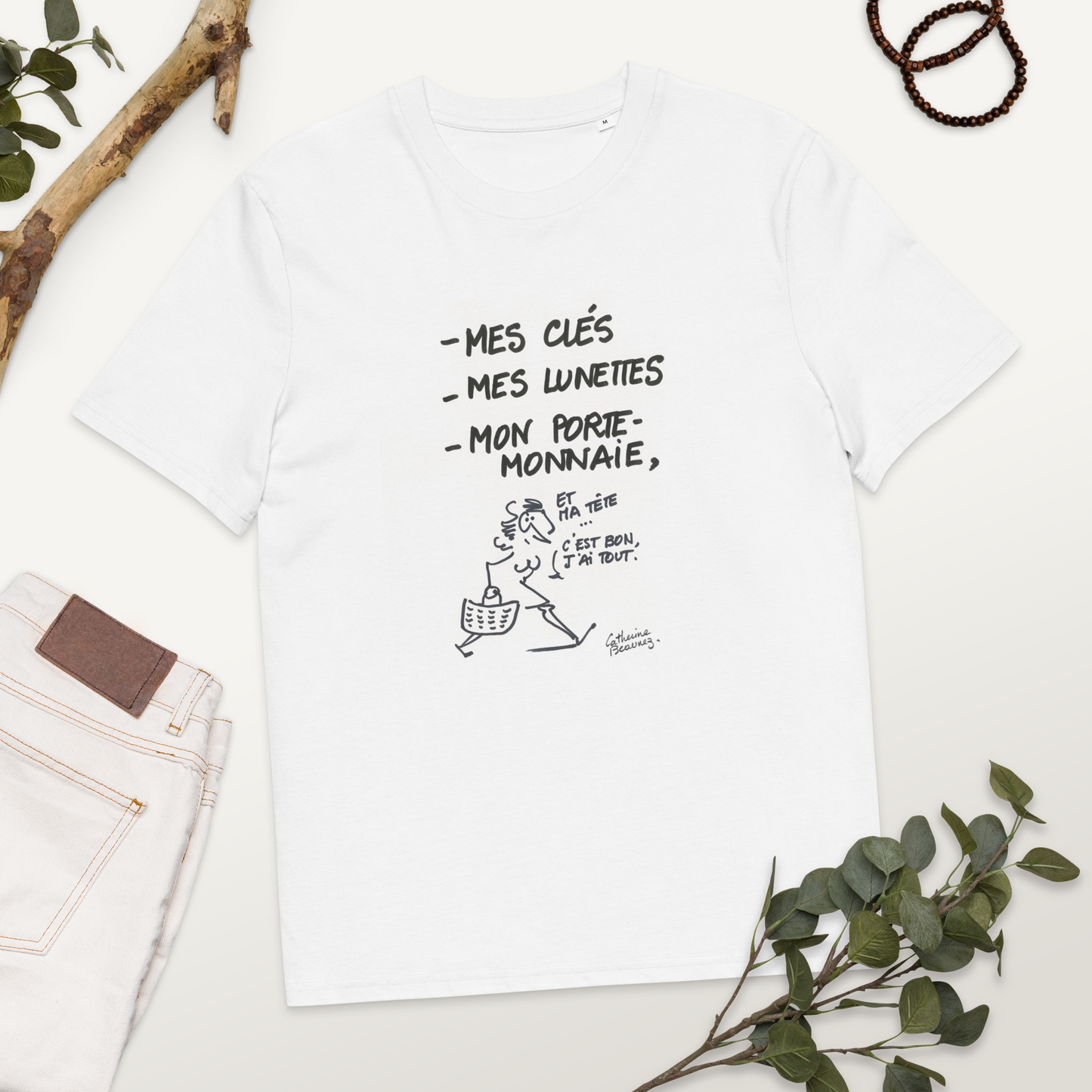 T-shirt manches courtes "Les courses" - collection "Au quotidien"