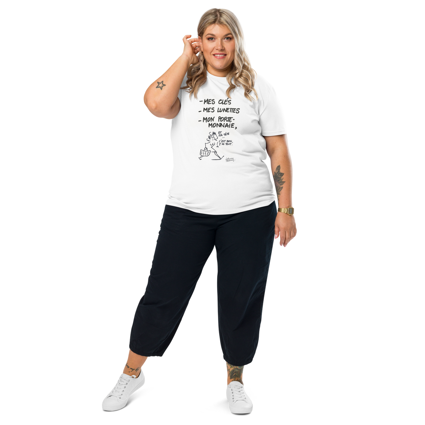 T-shirt manches courtes "Les courses" - collection "Au quotidien"
