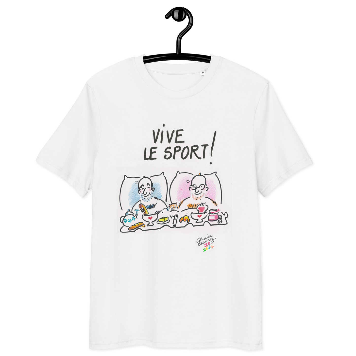 T-shirt manches courtes "Vive le sport !" À deux - collection "GO 2024 !"